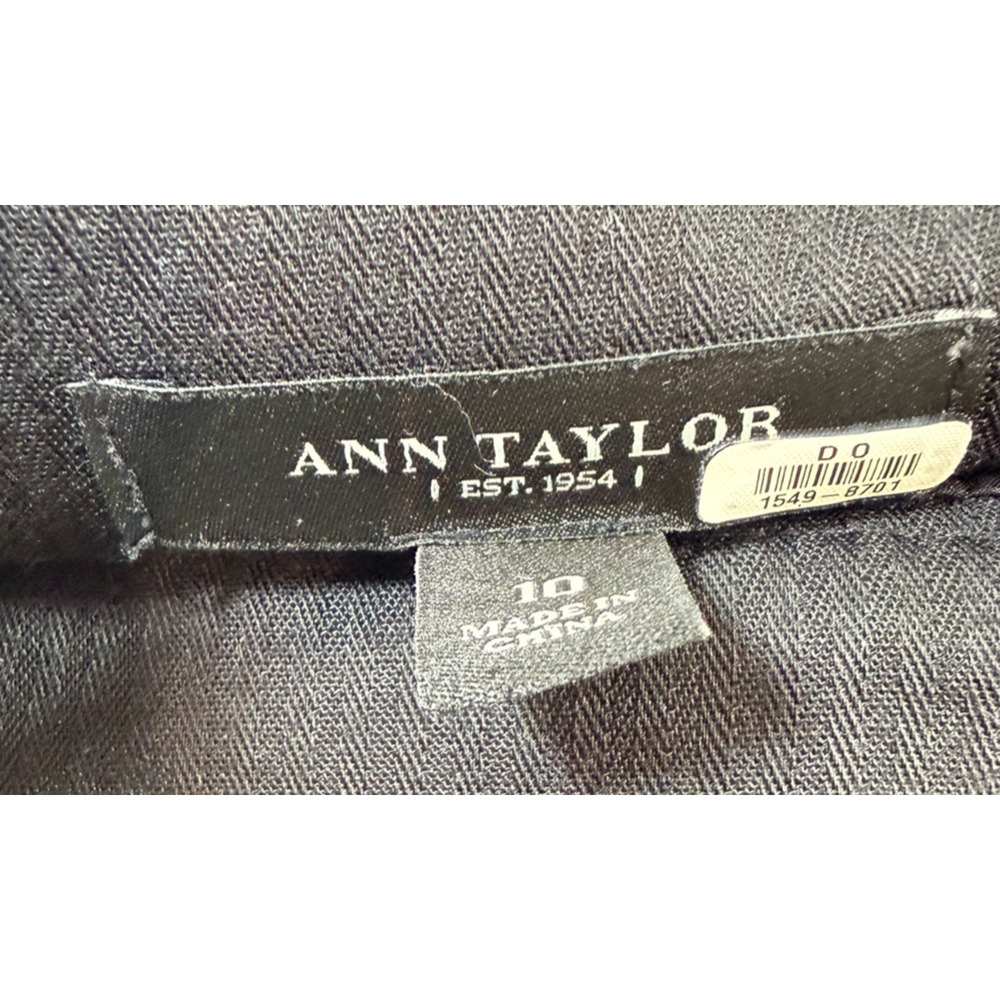 ANN TAYLOR Ladies BLACK WOOL PANTS SZ 10 - Picture 7 of 9